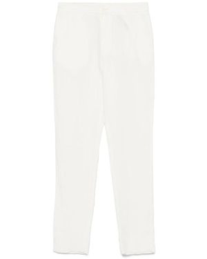 ZEGNA Straight Trousers - Bianco