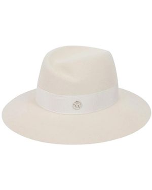 Maison Michel Accessoires ,Wit ,Katoen Virginie Hat - Naturel