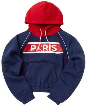 Nike Fitness ,Veelkleurig ,Katoen Paris Saint-Germain Fleece Hoodie - Blauw