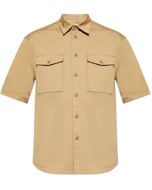 Moncler Short Sleeve Shirts - Neutro