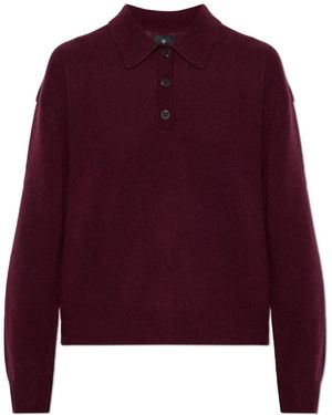 Anine Bing Lee Polo Sweater - Paars