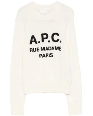 A.P.C. Round-Neck Knitwear - Blanco