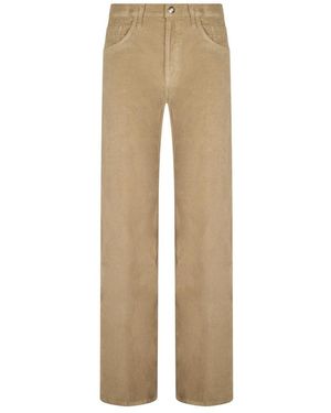 Dondup Broeken ,Jacklyn Loose Fit 5 Pocket - Naturel