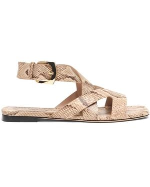 Stuart Weitzman Sai Sandaal - Naturel