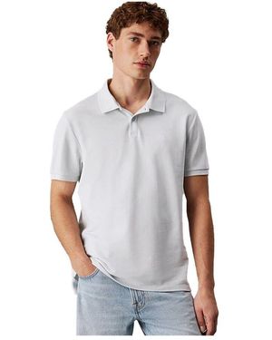 Calvin Klein Poloshirts Mit Kurzen Ärmeln - Weiß