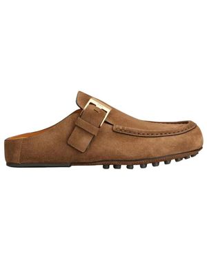 Tod's Mules-Loafer Aus Wildleder - Braun
