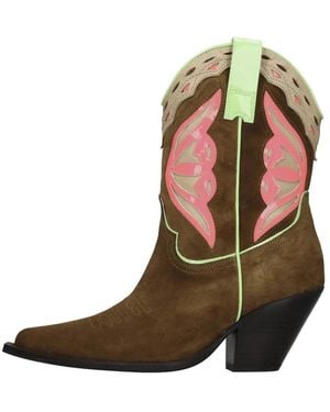 Toral Cowboy & Biker Boots - Brown