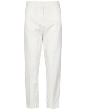 Cruna Slim-Fit Trousers - Blanco