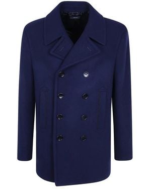 Tom Ford Double-Breasted Coats - Azul