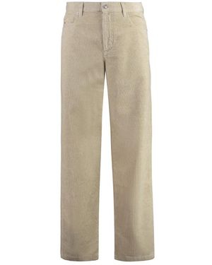 Isabel Marant Cordhosen Mit Geradem Schnitt Und Metalldetails - Natur