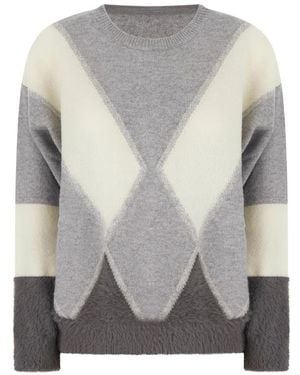Kangra Round-Neck Knitwear - Gris