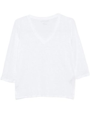 Majestic Filatures V-Neck Knitwear - White
