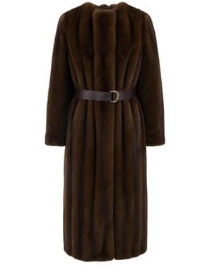 Max Mara Belted Coats - Marrón