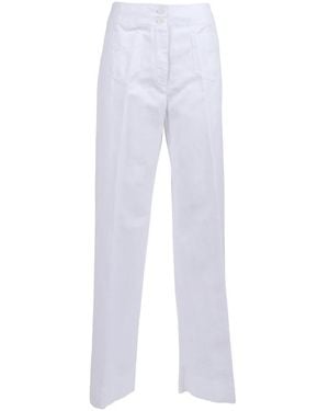 Aspesi Wide Trousers - Blanco