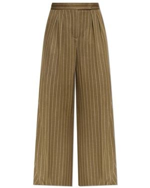 Max Mara Broeken ,Groen ,Wol Rio Broek