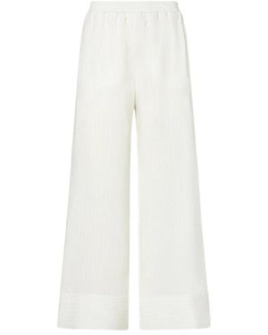 Peuterey Broeken ,Wit ,Leer Wijde Broek