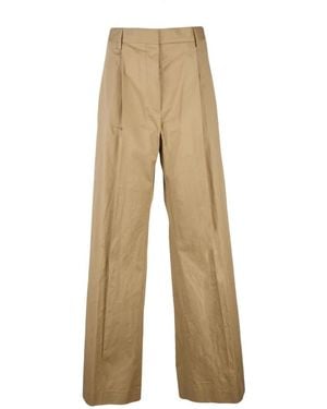 Dries Van Noten Wide Trousers - Natural