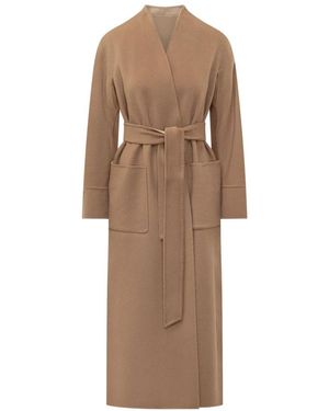 Max Mara Belted Coats - Brown