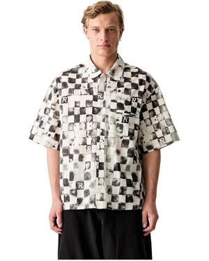 Represent Overhemden ,Veelkleurig ,Katoen Pool Side Shirt - Zwart