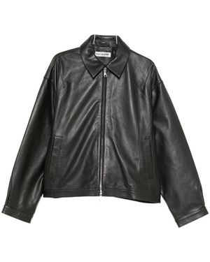 Cole Buxton Jassen ,Zwart ,Leather Jassen
