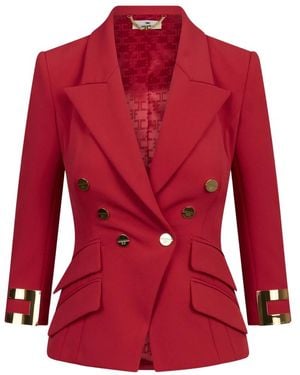 Elisabetta Franchi Blazers - Red