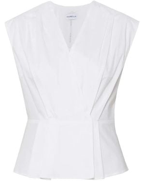 Marella Sleeveless Tops - White
