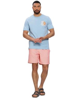Shiwi Liam Regular Fit T-Shirt - Blauw
