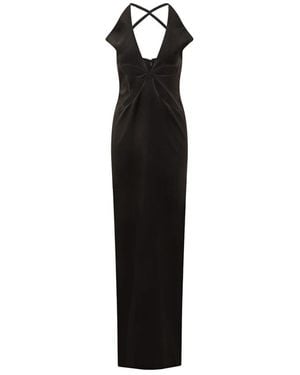 Monot Petal Cut Out Jurk - Zwart
