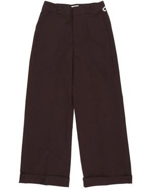 Obey Wide Trousers - Brown