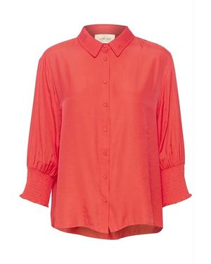 Cream Shirt - Rood