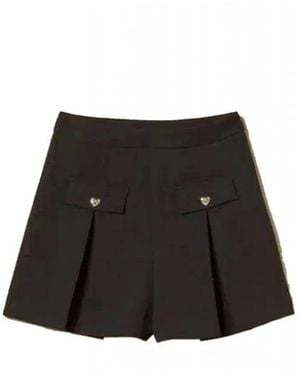 Twinset Short Shorts - Negro