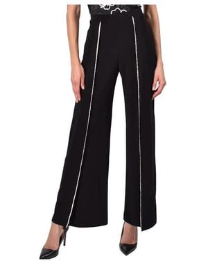 FRANK LYMAN Wide Trousers - Nero