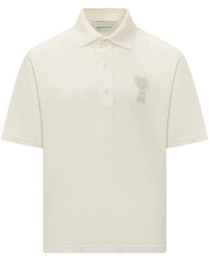 Ami Paris Polo Shirts - White