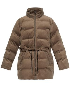 Rethinkit Studios Wattierte Jacke Mit Eingenähtem Logo - Braun