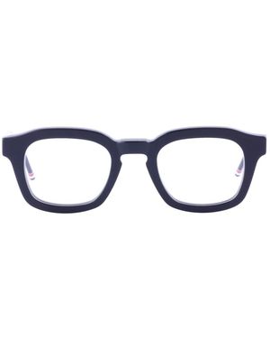 Thom Browne Acetaat Rechthoekige Bril - Blauw