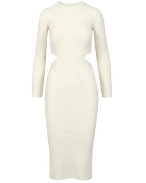 A PAPER KID Knitted Dresses - White