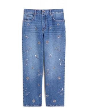 Weekend by Maxmara Jeans ,Blauw ,Denim Cropped Jeans