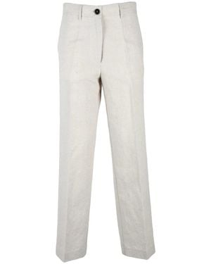 Pomandère Straight Trousers - Grey