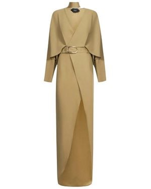 Taller Marmo Wrap Dresses - Natural