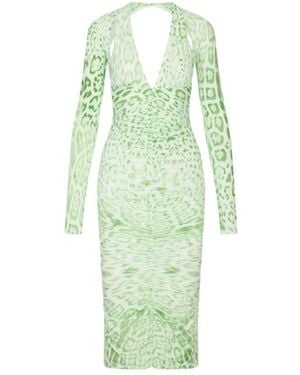 Roberto Cavalli Midi Dresses - Green