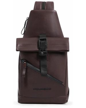 Piquadro Wandelbarer Rucksack Sling Bag - Braun