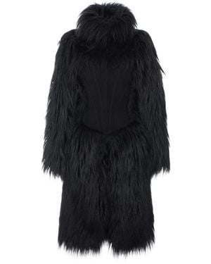 Elisabetta Franchi Faux Fur & Shearling Jackets - Black