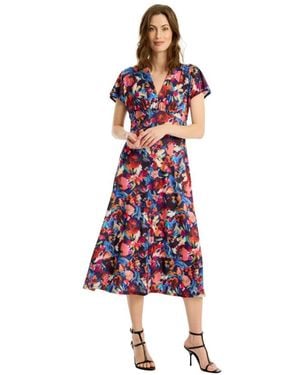 iN FRONT Midi Dresses - Red