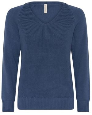 Skovhuus V-Neck Knitwear - Blu