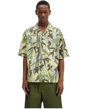 KENZO Chiku-Rin Camo Hawaiian Shirt - Groen