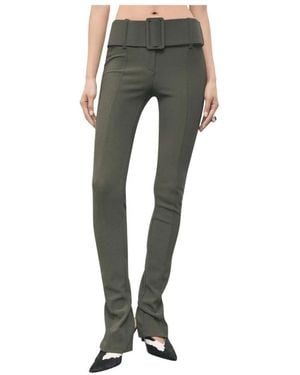 Patrizia Pepe Slim-Fit Trousers - Green