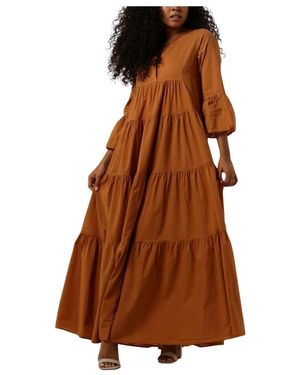 Devotion Twins Maxikleid Kamares Kamelfarbe - Braun