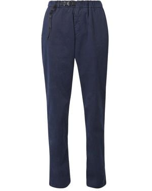 White Sand Slim-Fit Trousers - Blauw