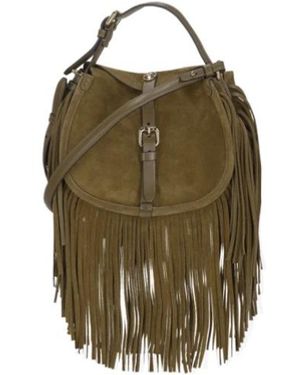 Etro Suede Shoulder Bag - Groen