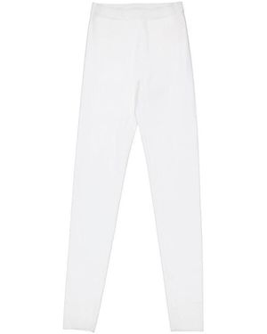 Ferragamo Compact Knit Hosen - Weiß